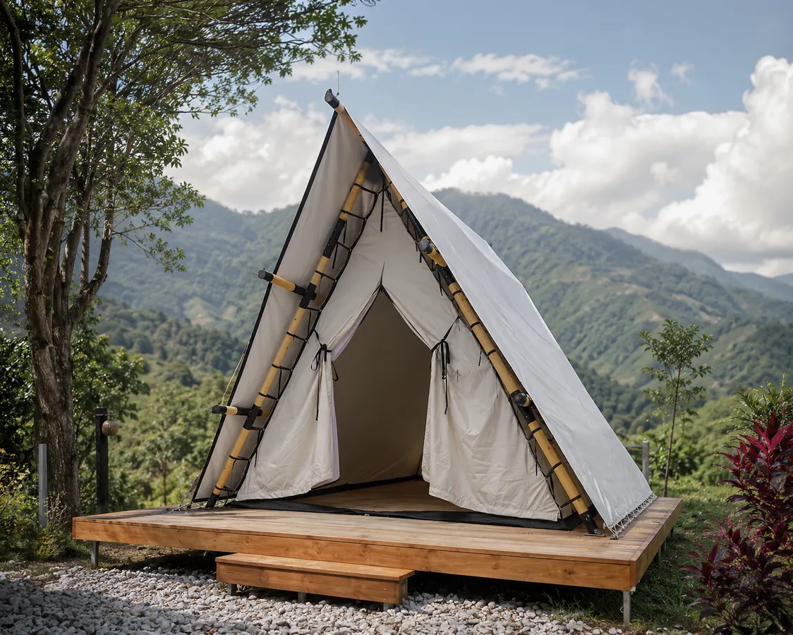 Aura glamping tent in the mountains